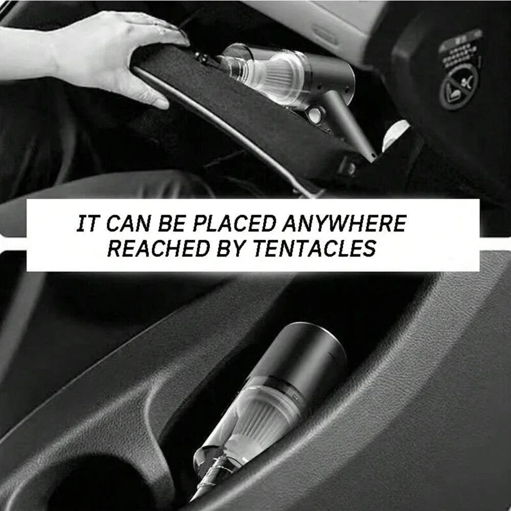 Aspirateur Portable Sans Fil 120W – 5500Pa Puissant Maison et Voiture HEPA