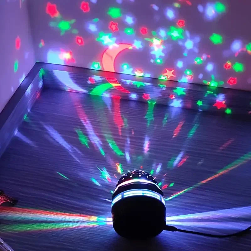Projecteur Ciel Étoilé LED USB – Veilleuse Lune Étoiles Ambiance Chambre Enfant