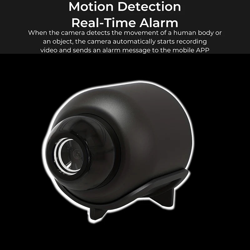 Mini caméra espion WiFi 1080p avec vision nocturne et détection de mouvement