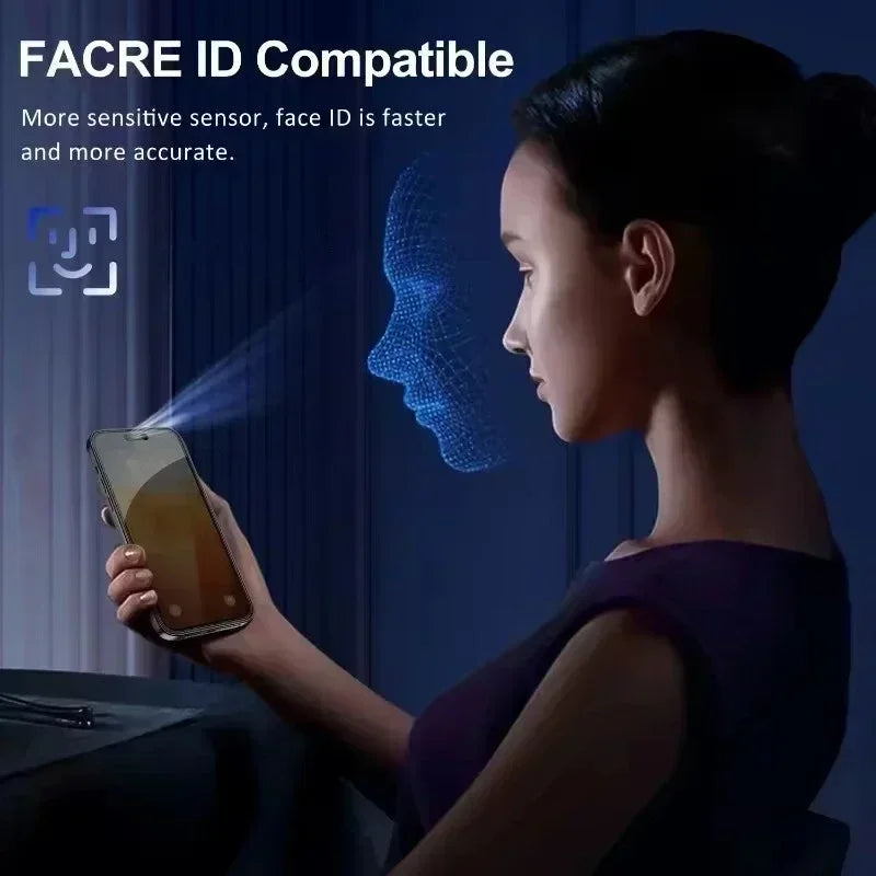 Verre Trempé Anti-Espion iPhone 12 13 14 15 16 17 Pro Max – Pack 1 à 5