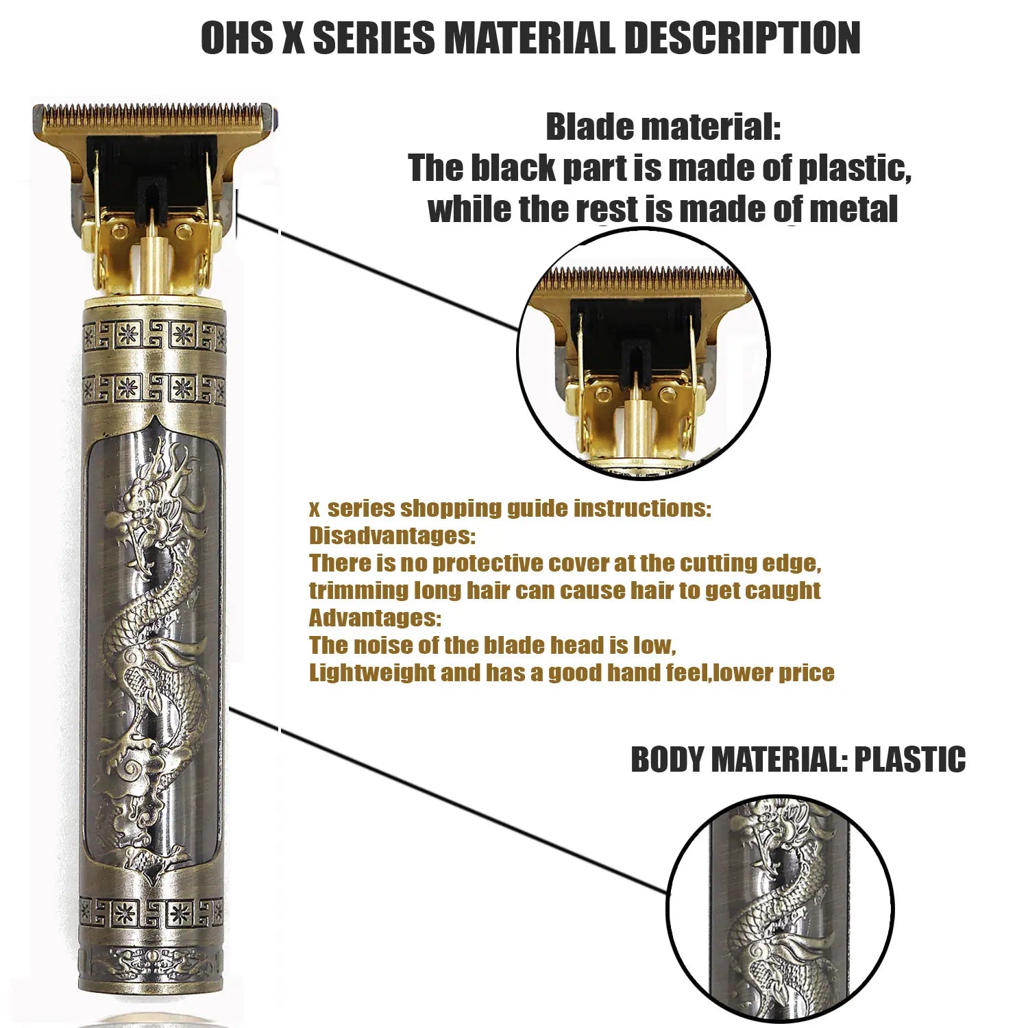 Tondeuse Barbe T9 Professionnelle OHS – Rasoir Électrique Rechargeable Homme