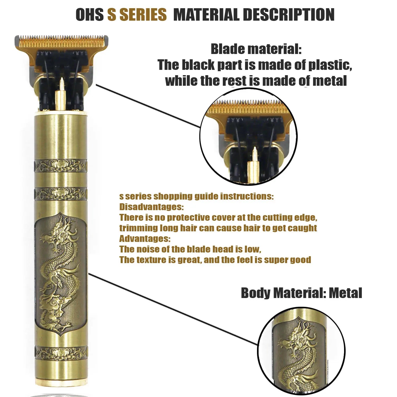 Tondeuse Barbe T9 Professionnelle OHS – Rasoir Électrique Rechargeable Homme