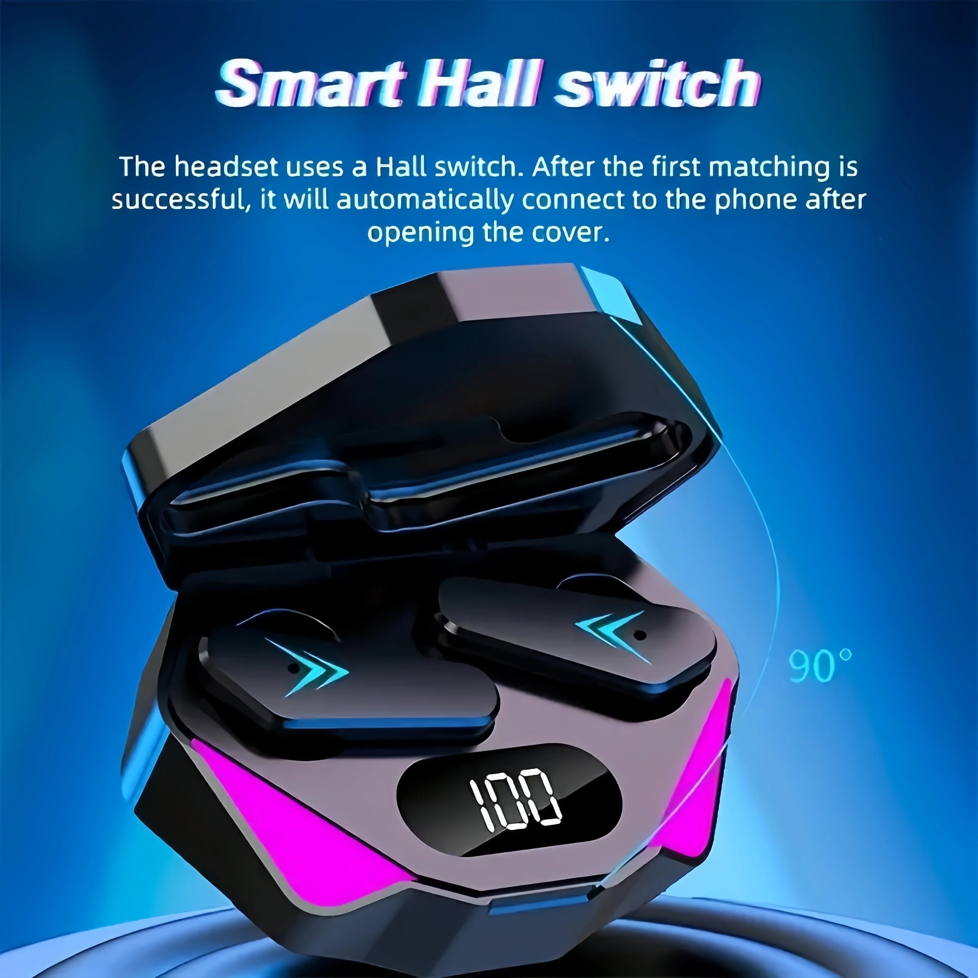 Ecouteurs Bluetooth 5.3 X15 TWS Sans Fil – Réduction Bruit Micro Gamer LED