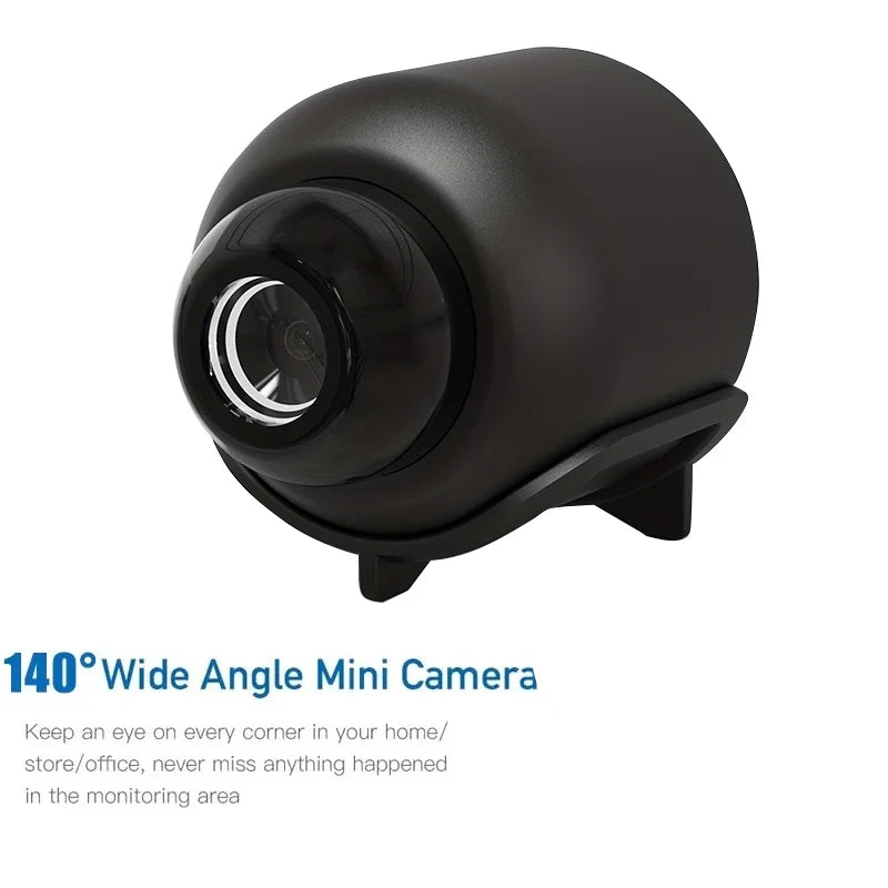 Mini caméra espion WiFi 1080p avec vision nocturne et détection de mouvement